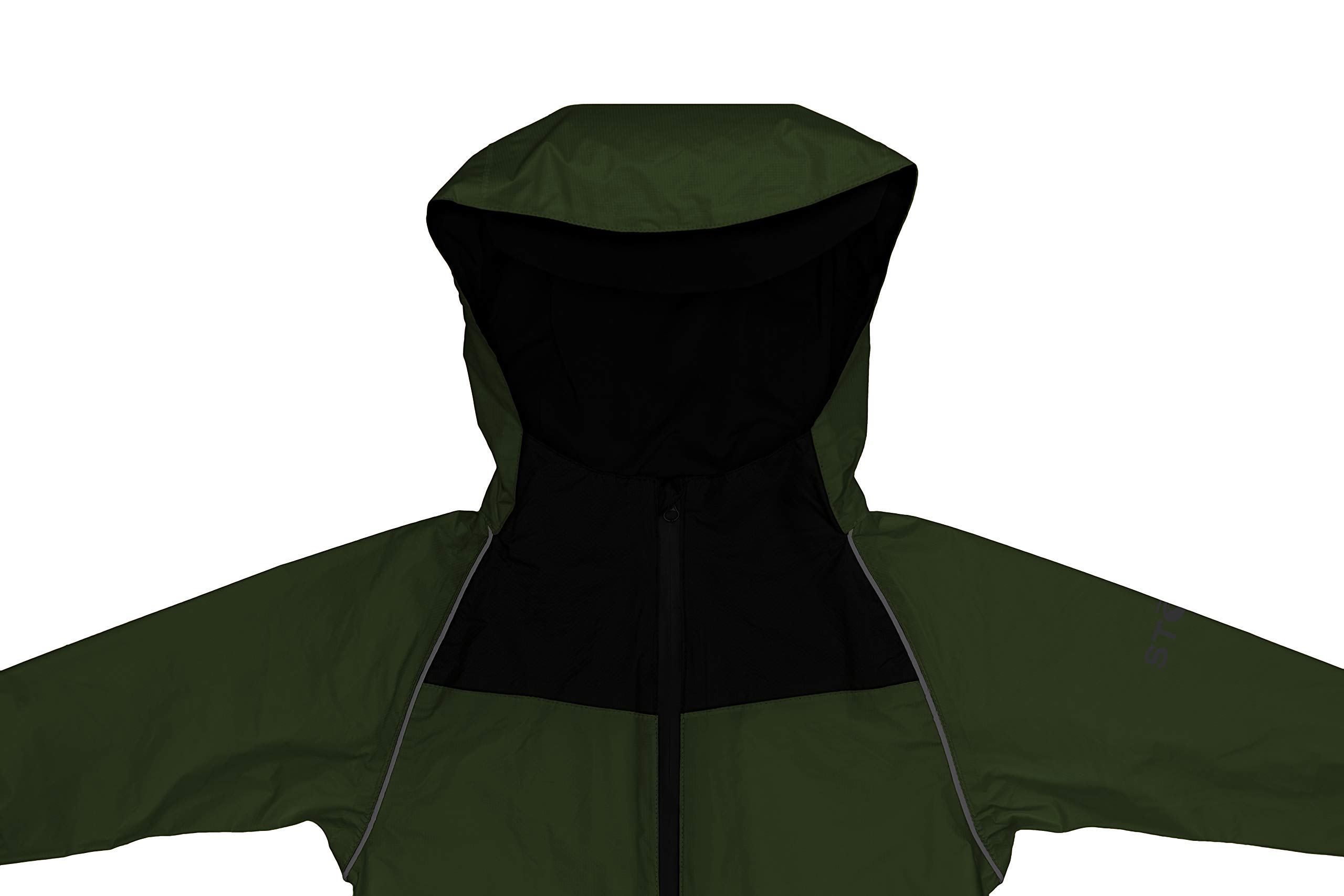 Stonz Rain Suit - Toddler & Kid One Piece Outdoor Coverall with Hood - Waterproof Kid Clothes with Reflective Seams - Image 3